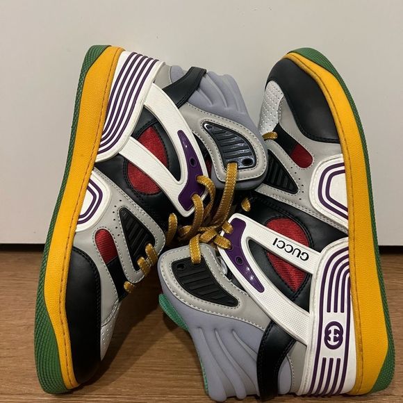 Gucci Basket Sneaker LIKE NEW Men’s 10.5 - Picture 5 of 9